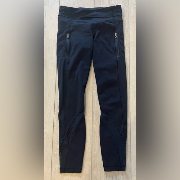 Lululemon Run Inspire Tight II Black 7/8 Leggings Running Mesh Women’s Size 4 - Picture 4 of 12